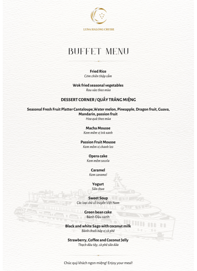Lunch Buffet Menu 4