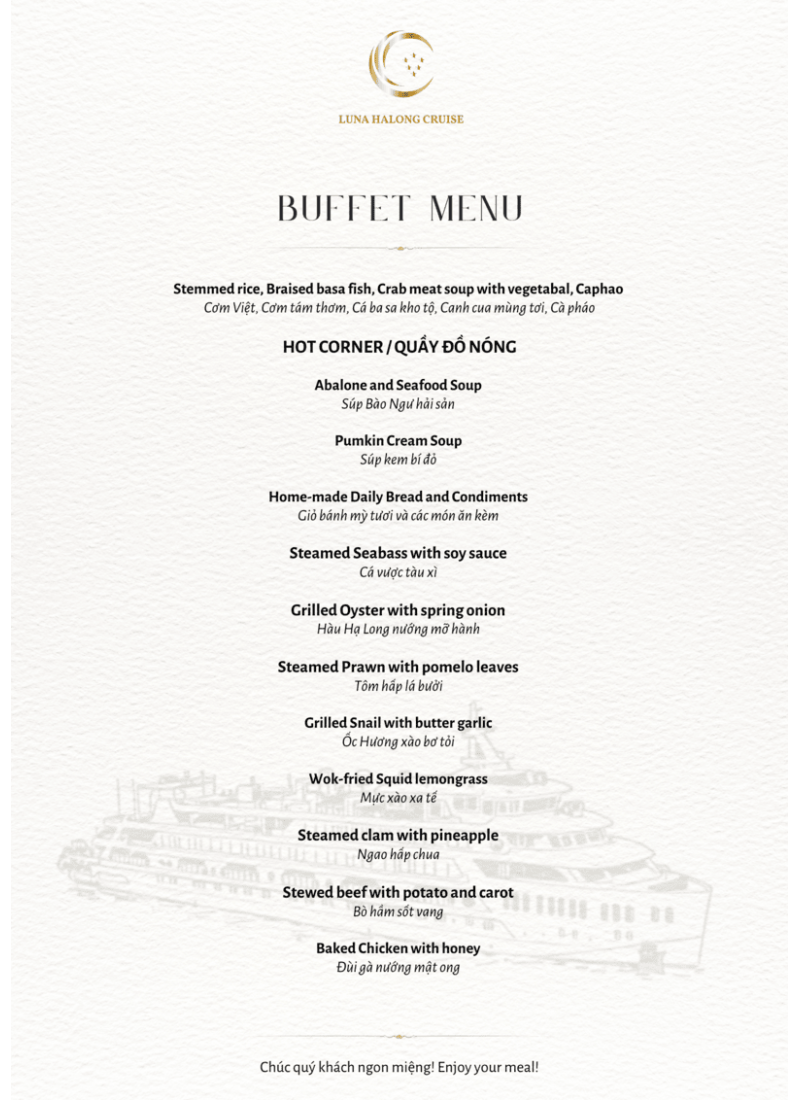 Lunch Buffet Menu 3